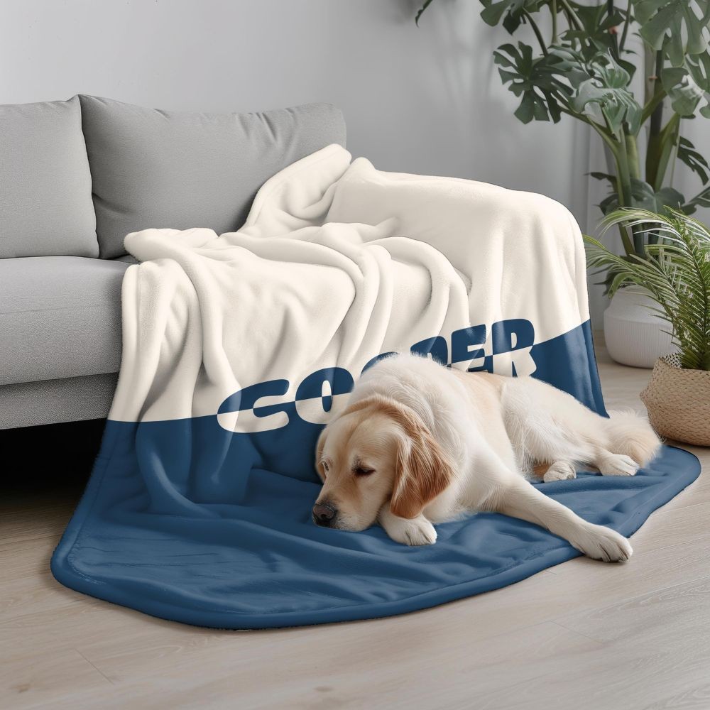 Custom Name Blanket, Ultra Soft Personalized Throw, Cozy Blanket for Home & Gif
