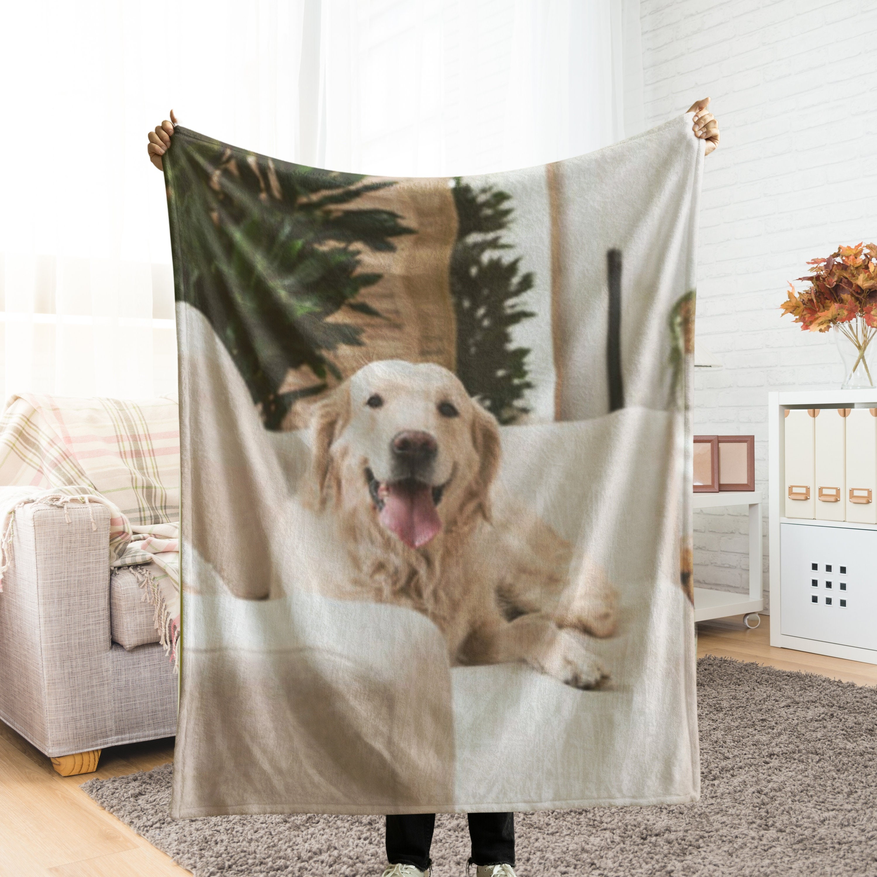 Personalized Pet Photo Blanket,Great Gifts for Pet People