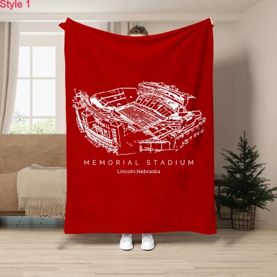 Memorial Stadium (Lincoln) - College Football Blanket