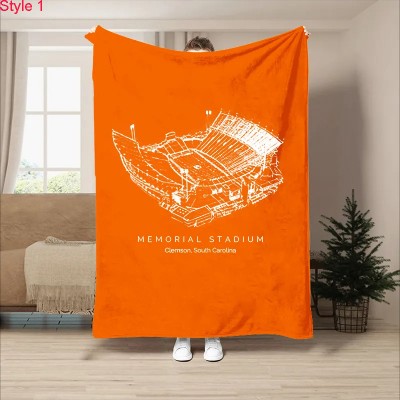 Memorial Stadium (Clemson) -College Football Stadium Blanket