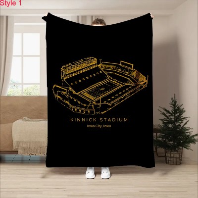 Kinnick Stadium - College Football Stadium Blanket