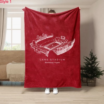 Lane Stadium - College Football Stadium Blanket