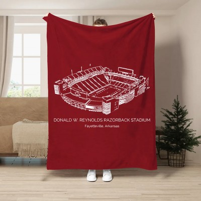 Donald W. Reynolds Razorback Stadium - College Football Blanket