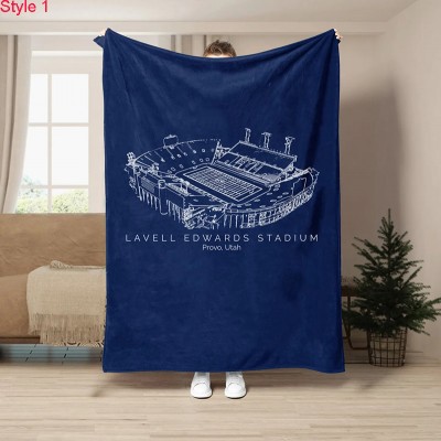 LaVell Edwards Stadium - College Football Blanket