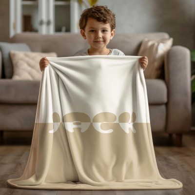 Custom Name Blanket, Ultra Soft Personalized Throw, Cozy Blanket for Home & Gif