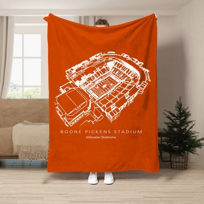 Boone Pickens Stadium - College Football Blanket