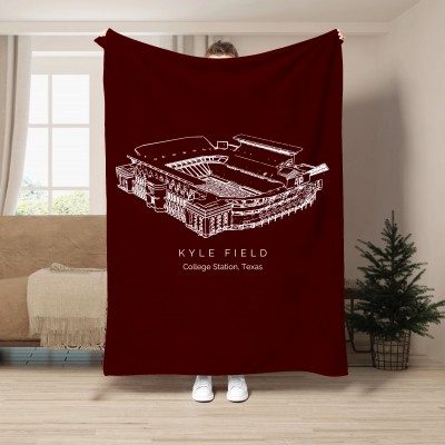 Kyle Field - College Football Stadium Blanket.