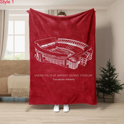 Saban Field at Bryant-Denny Stadium - College Football Blanket