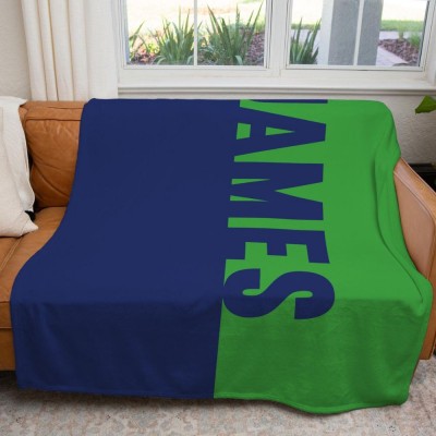 Custom Name Blanket, Ultra Soft Personalized Throw, Cozy Blanket for Home & Gif